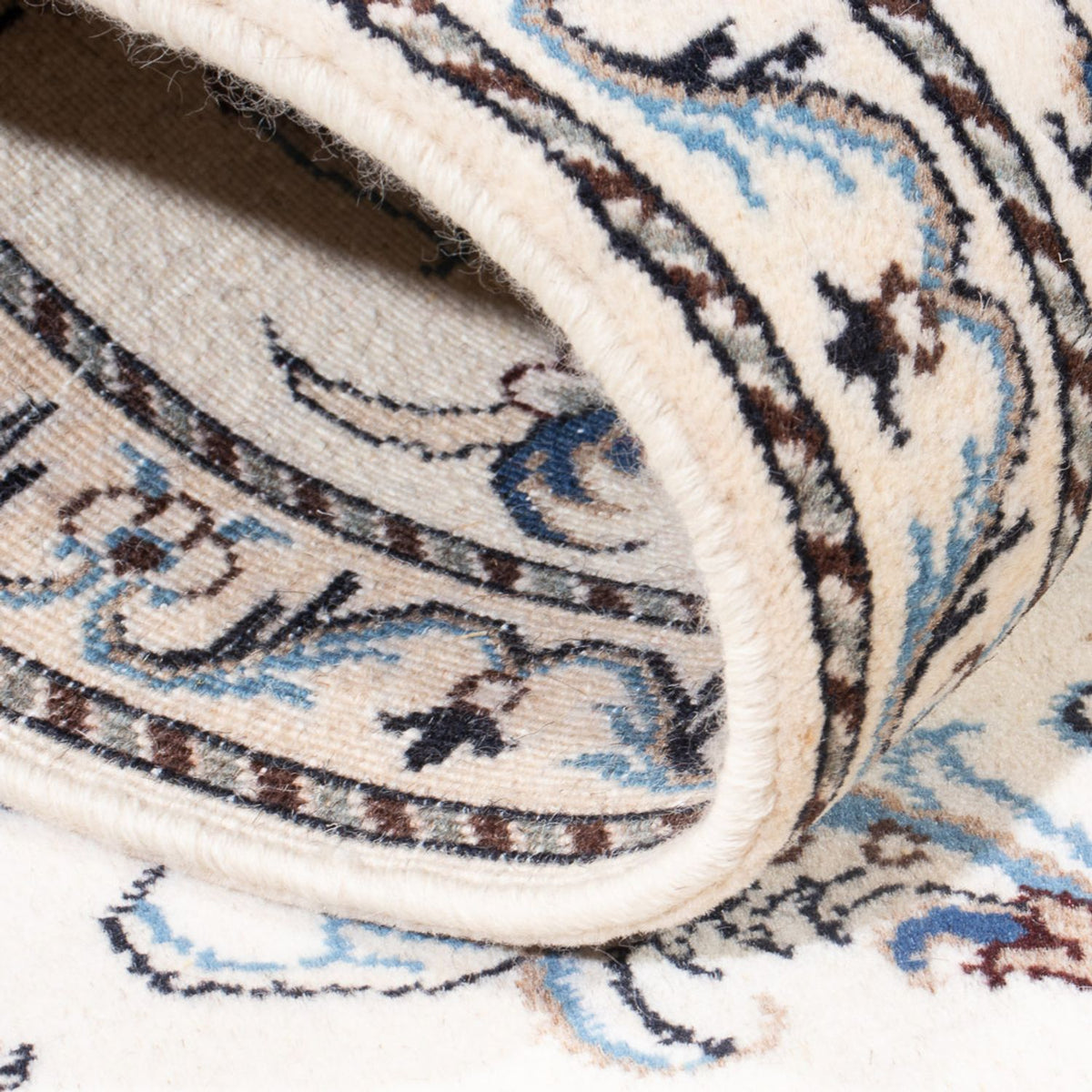 Läufer Perser - Nain - 288 x 78 cm - silber