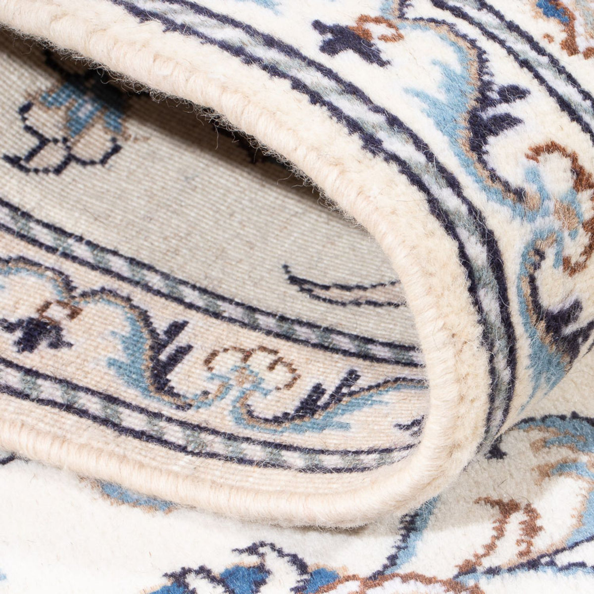 Läufer Perser - Nain - 286 x 82 cm - silber