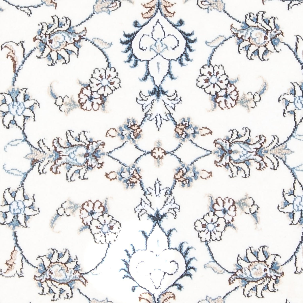 Läufer Perser - Nain - 196 x 77 cm - silber