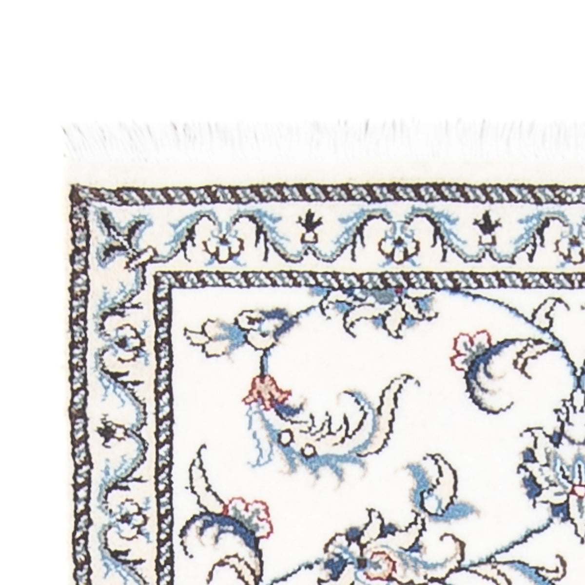 Läufer Perser - Nain - 197 x 78 cm - silber