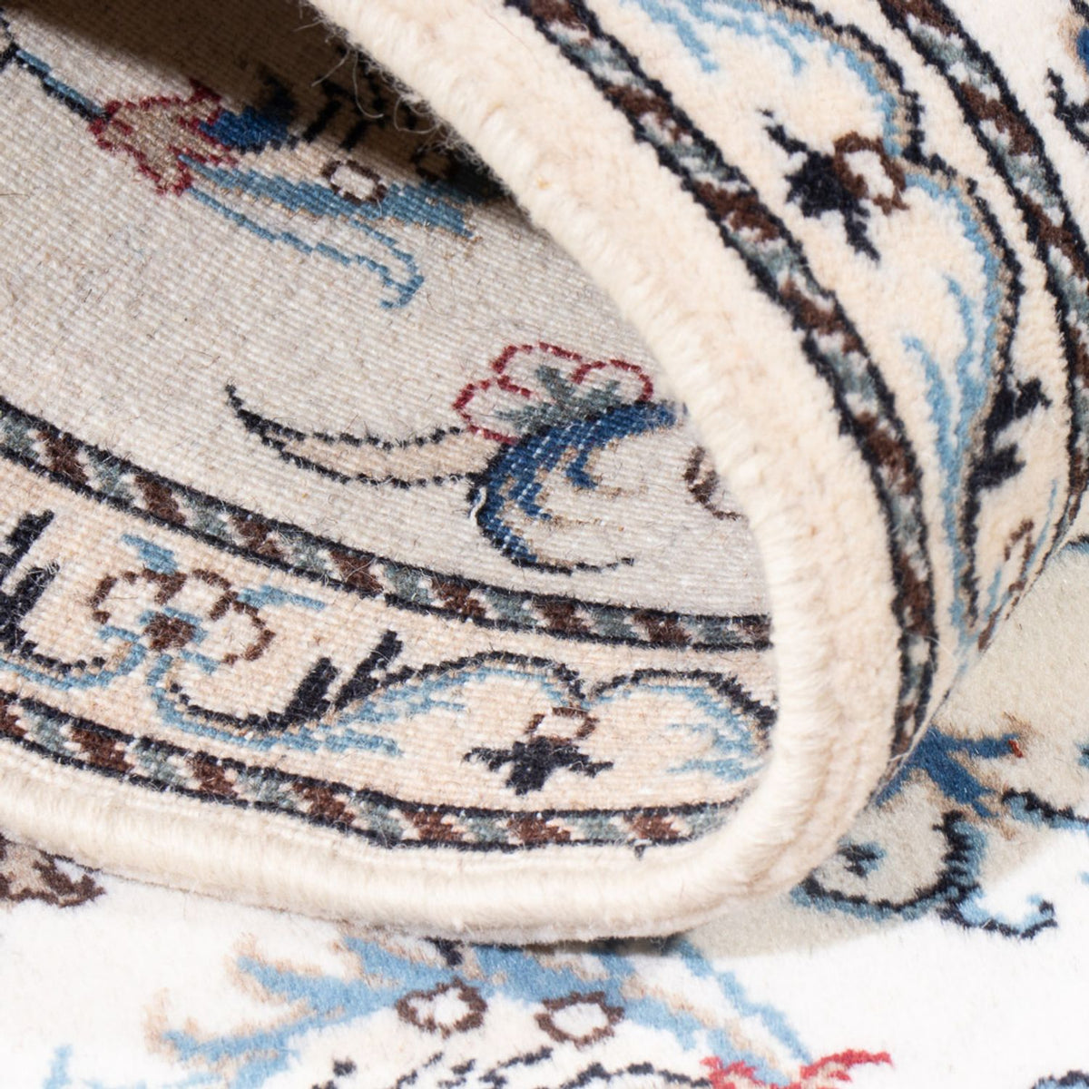 Läufer Perser - Nain - 197 x 78 cm - silber