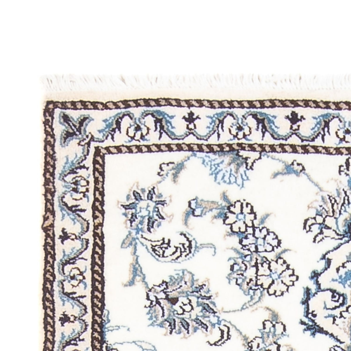 Läufer Perser - Nain - 188 x 84 cm - silber