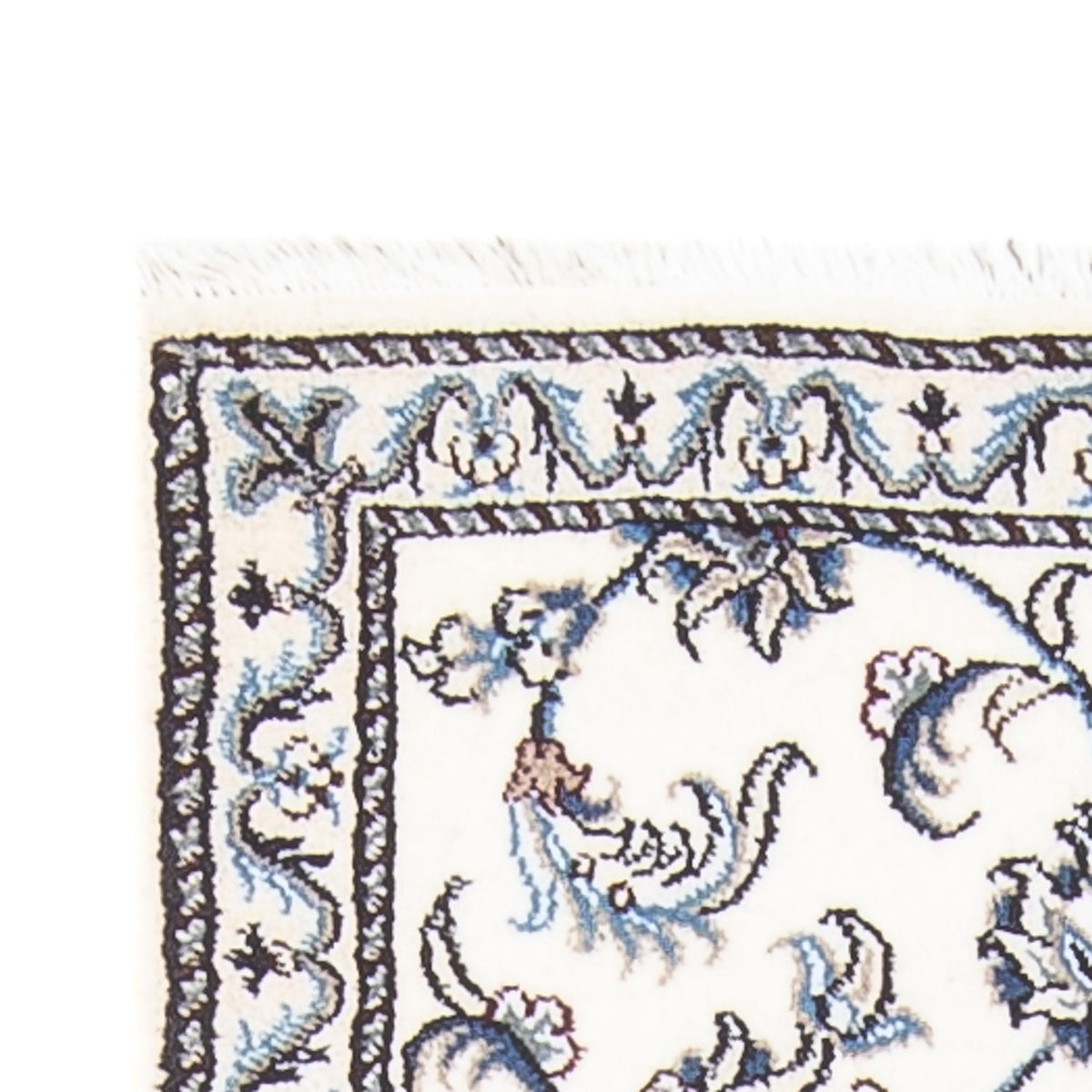 Läufer Perser - Nain - 202 x 78 cm - silber