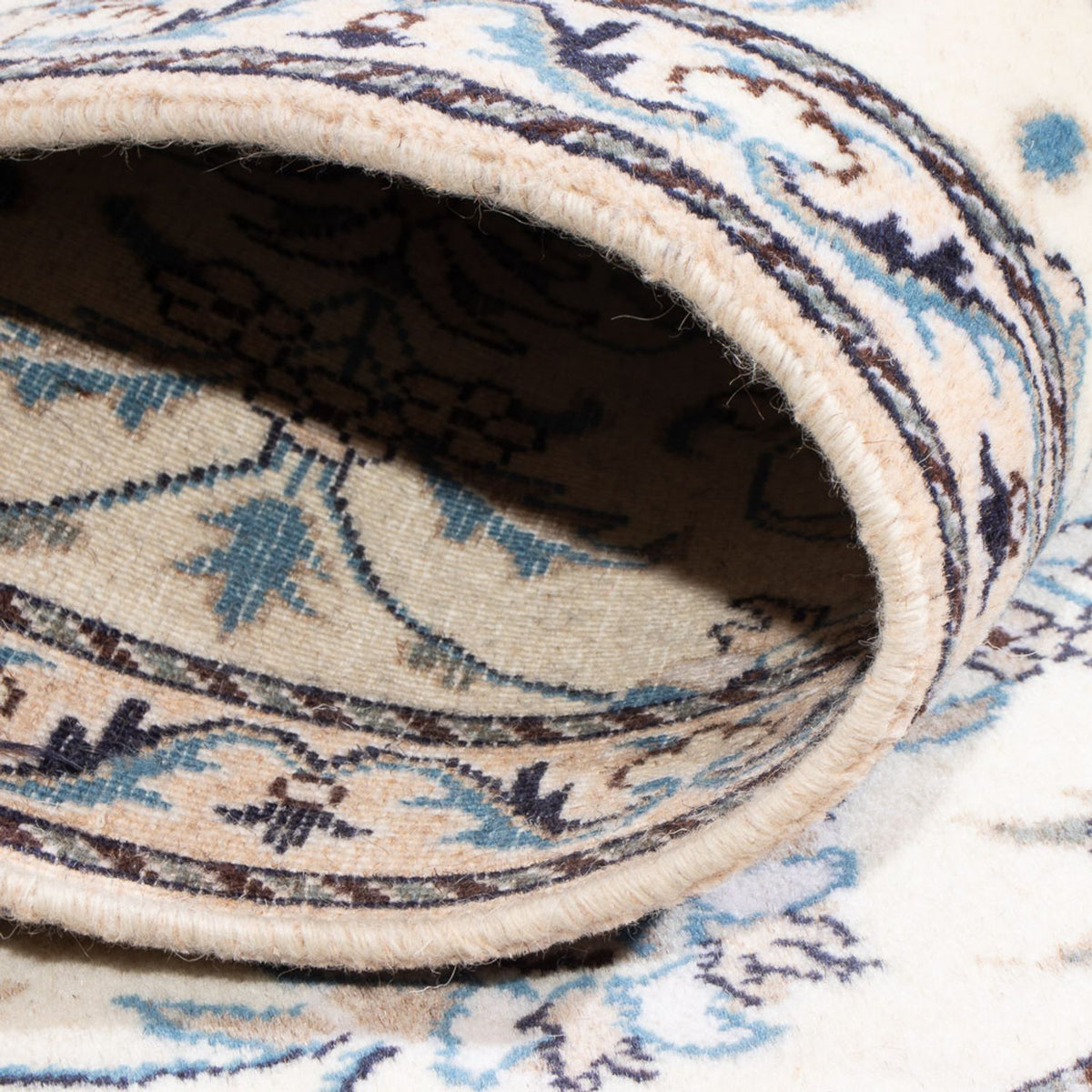 Perserteppich - Nain - 140 x 90 cm - silber