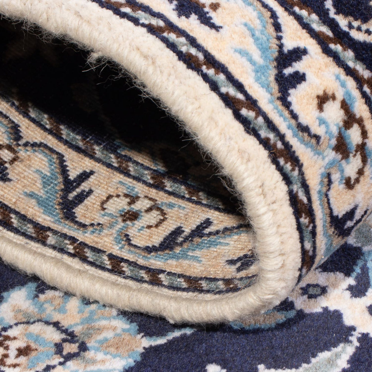 Perserteppich - Nain - 140 x 90 cm - dunkelblau