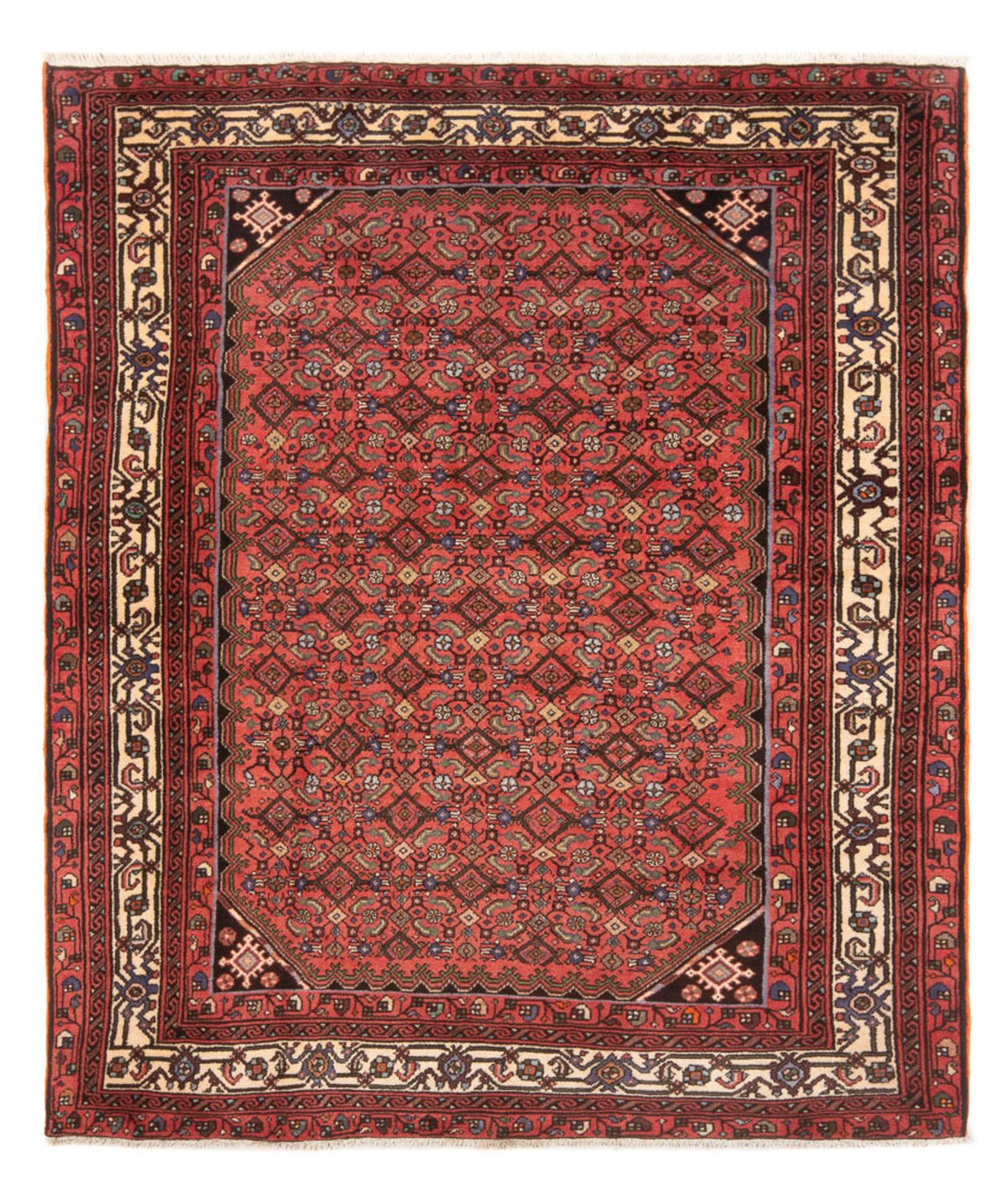 Perserteppich - Nomadic - 202 x 160 cm - rot