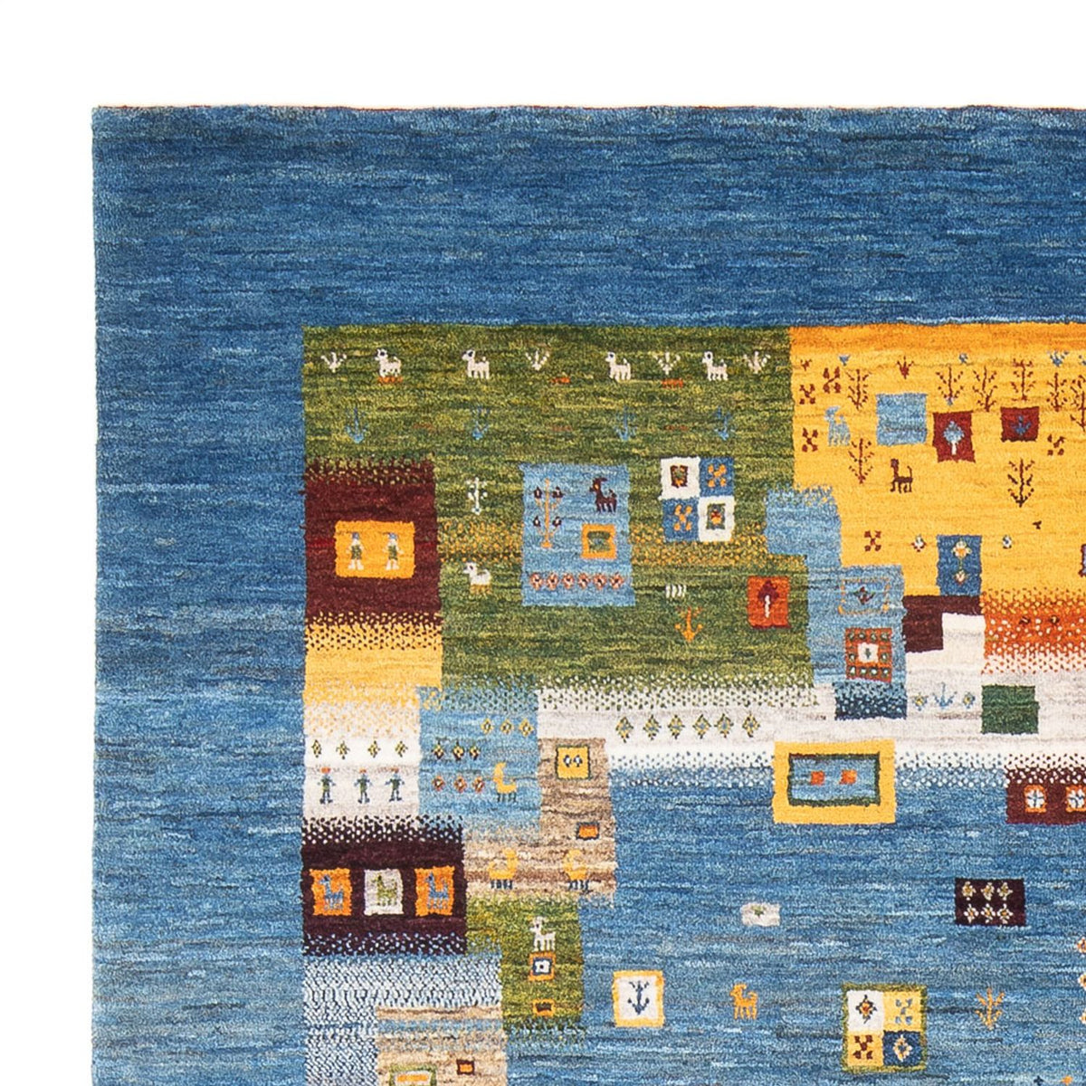 Gabbeh Teppich - Loribaft Perser - 237 x 180 cm - mehrfarbig