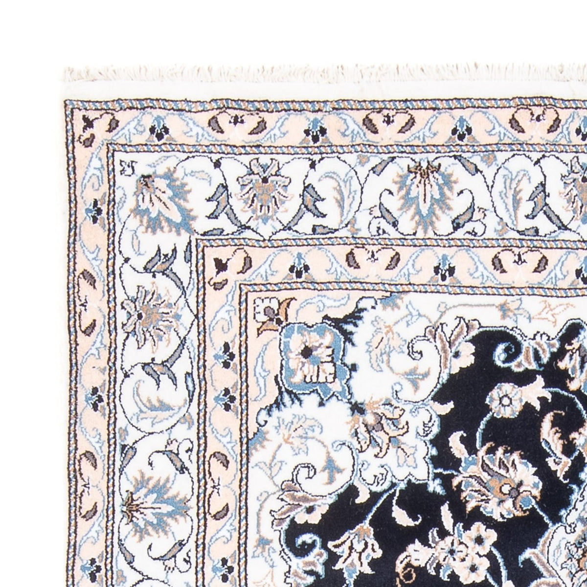 Perserteppich - Nain - Royal - 202 x 145 cm - dunkelblau