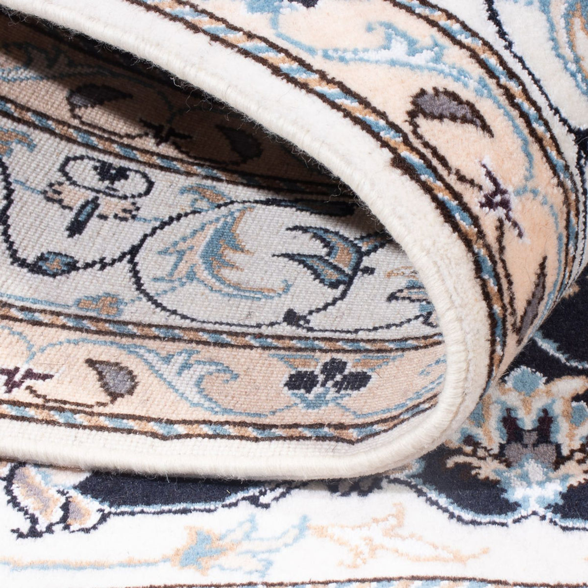 Perserteppich - Nain - Royal - 202 x 145 cm - dunkelblau