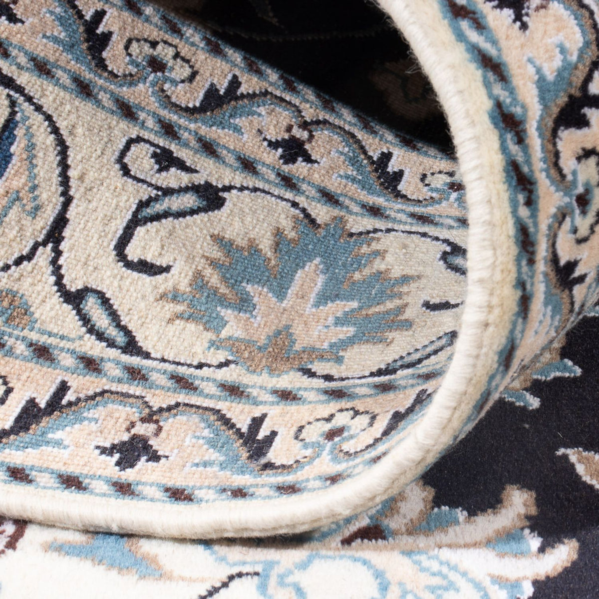 Perserteppich - Nain - Royal - 192 x 148 cm - dunkelblau