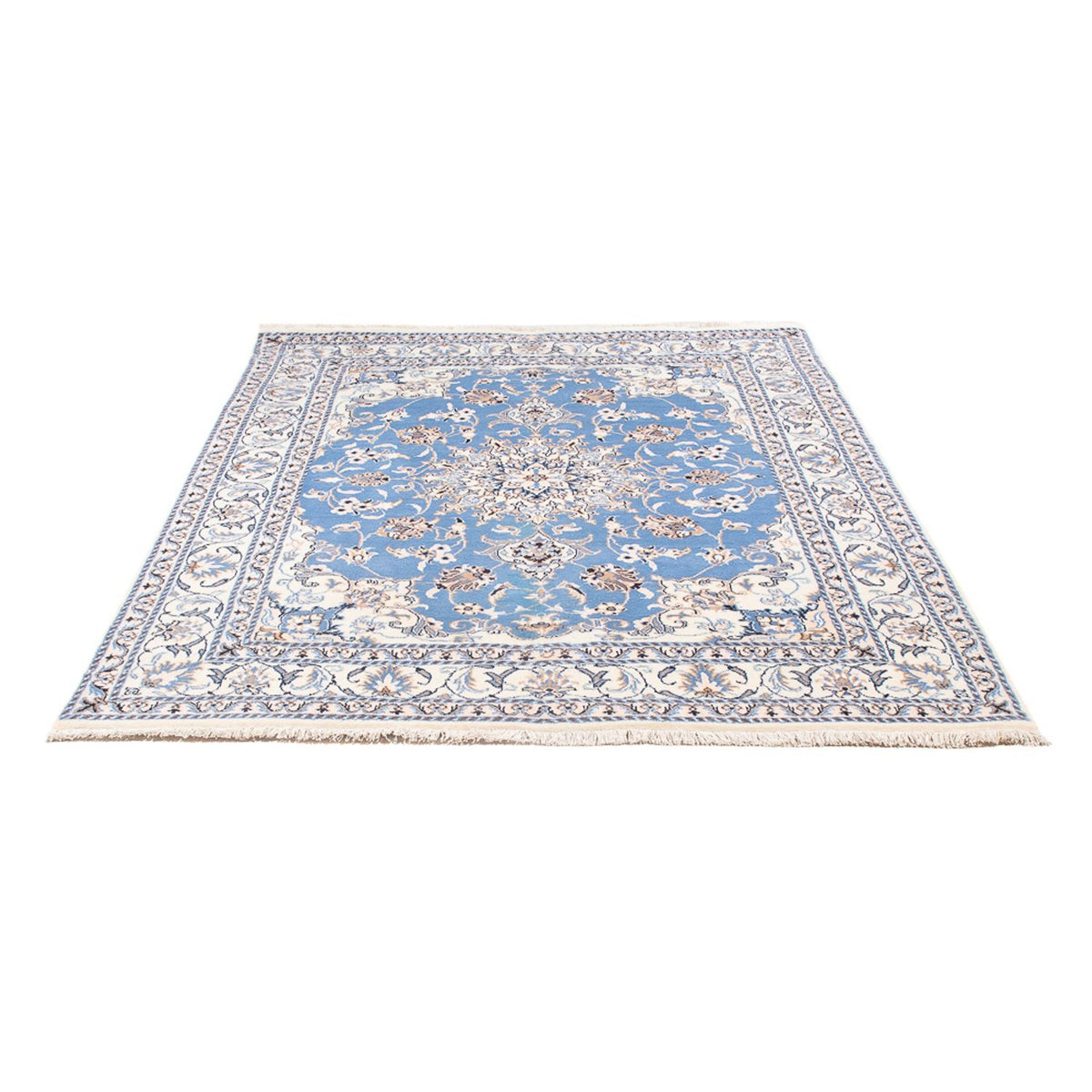 Perserteppich - Nain - Royal - 202 x 150 cm - hellblau