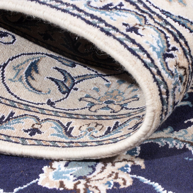 Perserteppich - Nain - Royal - 209 x 146 cm - dunkelblau