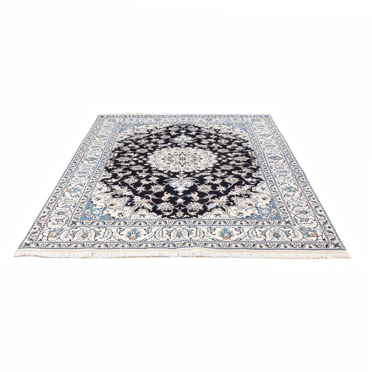 Perserteppich - Nain - 234 x 166 cm - dunkelblau