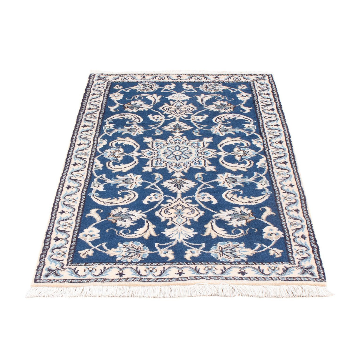 Perserteppich - Nain - 134 x 69 cm - blau