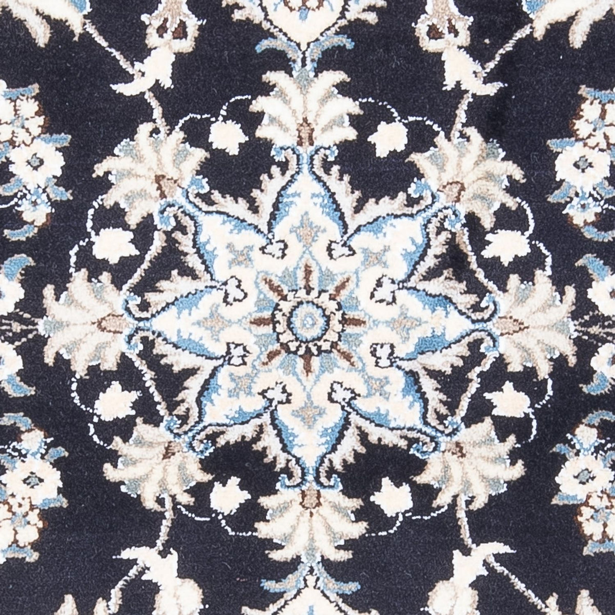 Perserteppich - Nain - 137 x 89 cm - dunkelblau