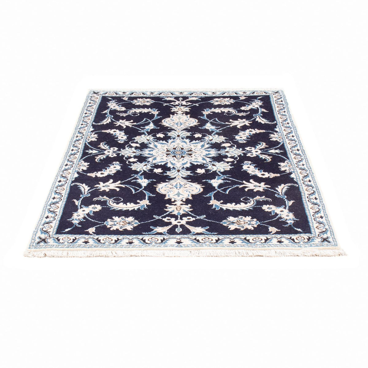 Perserteppich - Nain - 135 x 92 cm - dunkelblau