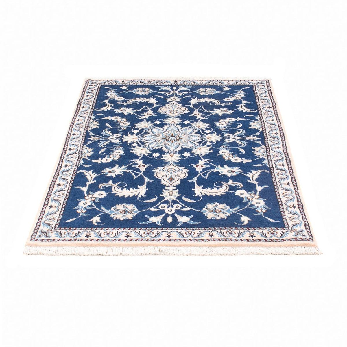 Perserteppich - Nain - 134 x 83 cm - blau