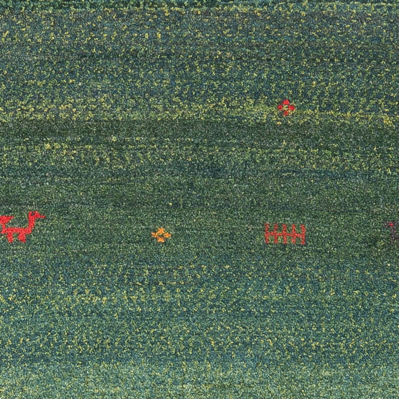 Läufer Gabbeh - Perser - 270 x 75 cm - dunkelgrün