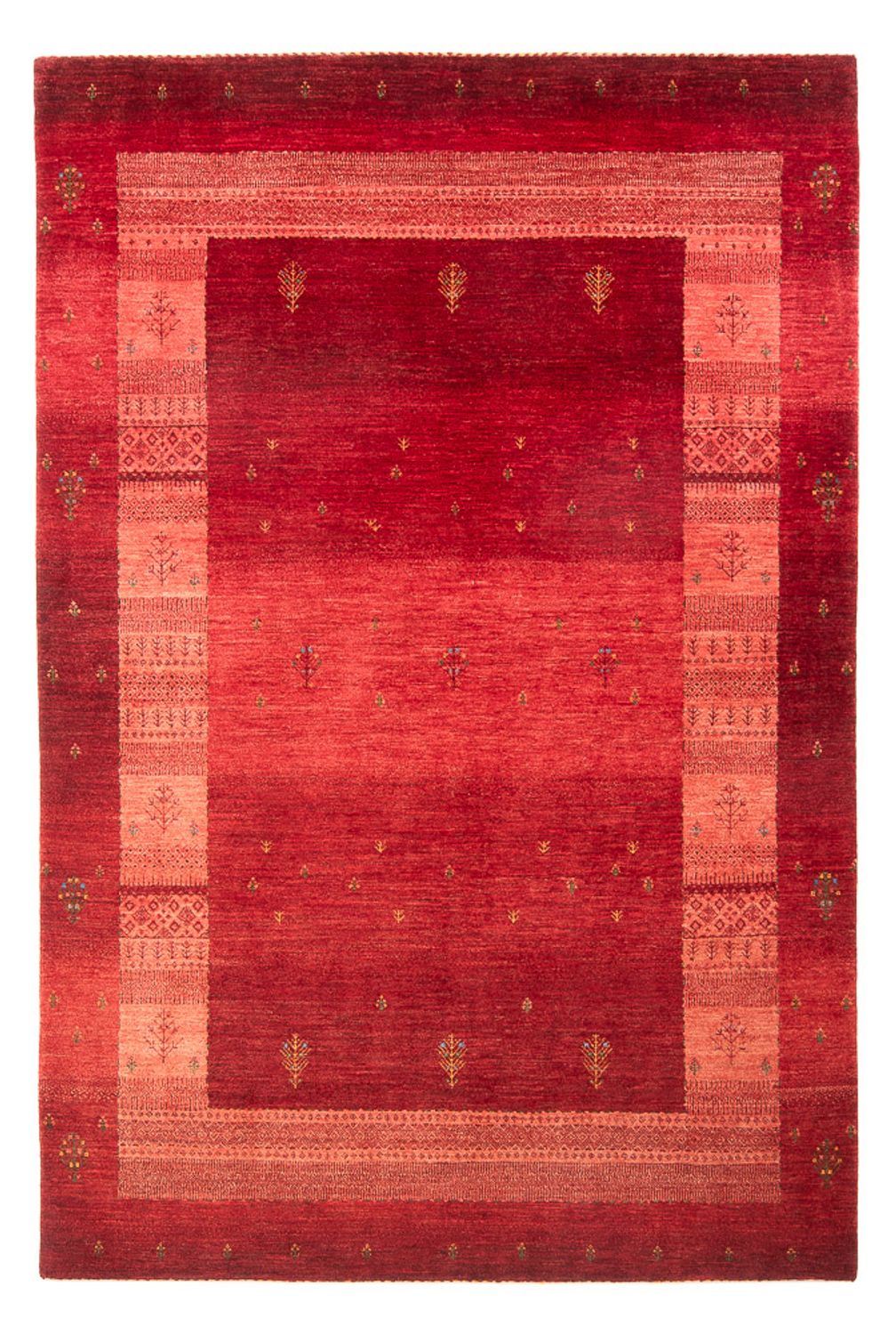 Gabbeh Teppich - Loribaft Perser - 257 x 173 cm - rot