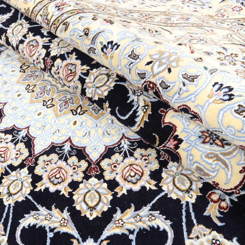 Perserteppich - Nain - Royal - 356 x 248 cm - dunkelblau