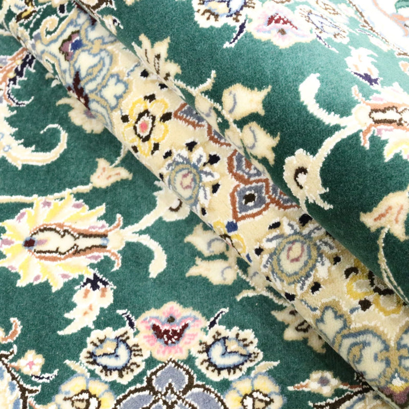 Perserteppich - Nain - Royal - 257 x 158 cm - grün