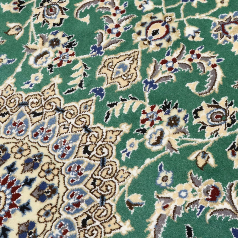 Perserteppich - Nain - Royal - 139 x 89 cm - grün