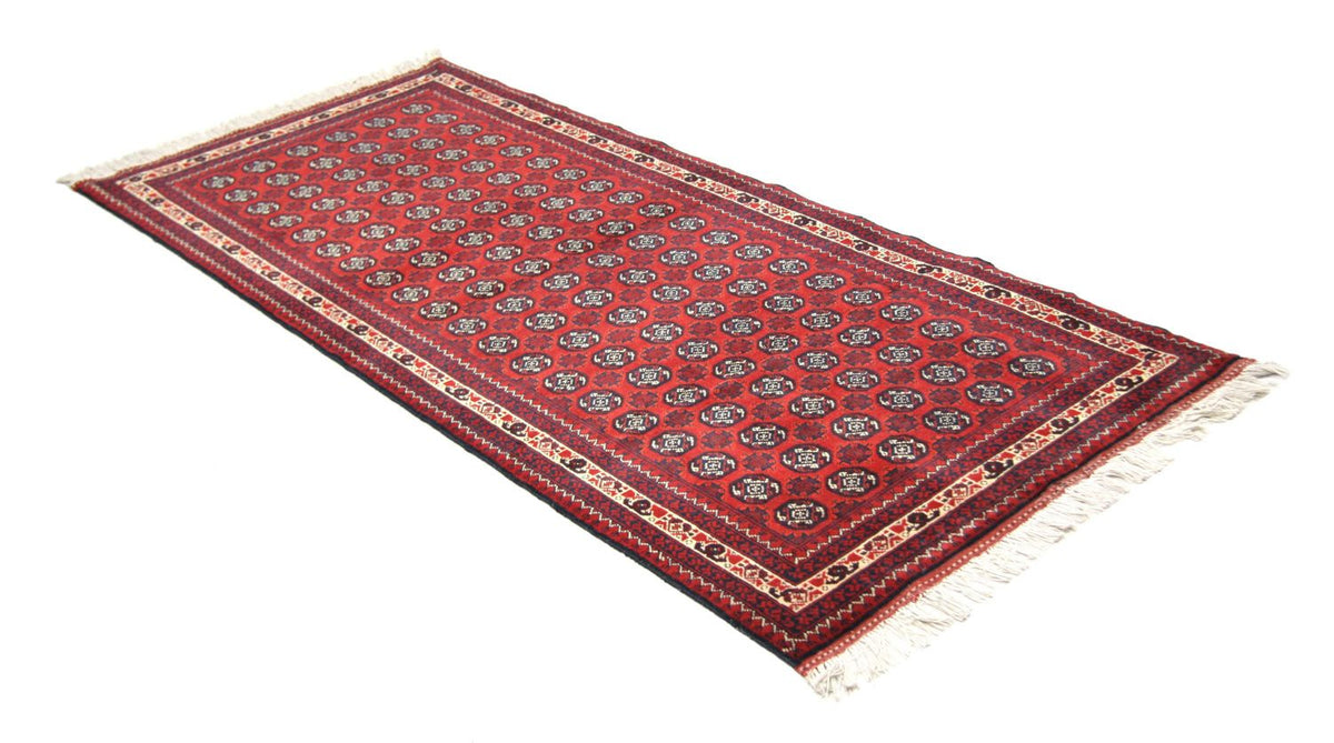 Afghan Teppich - Buchara 258 x 87 cm - rot