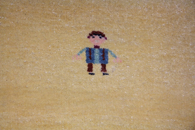 Gabbeh Teppich - Loribaft Perser 265 x 195 cm - gold