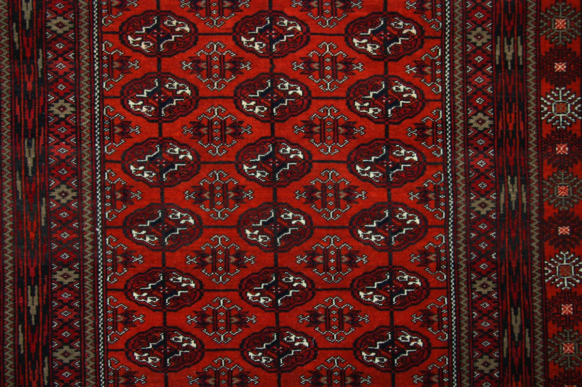 Afghan Teppich 193 x 134 cm - rot