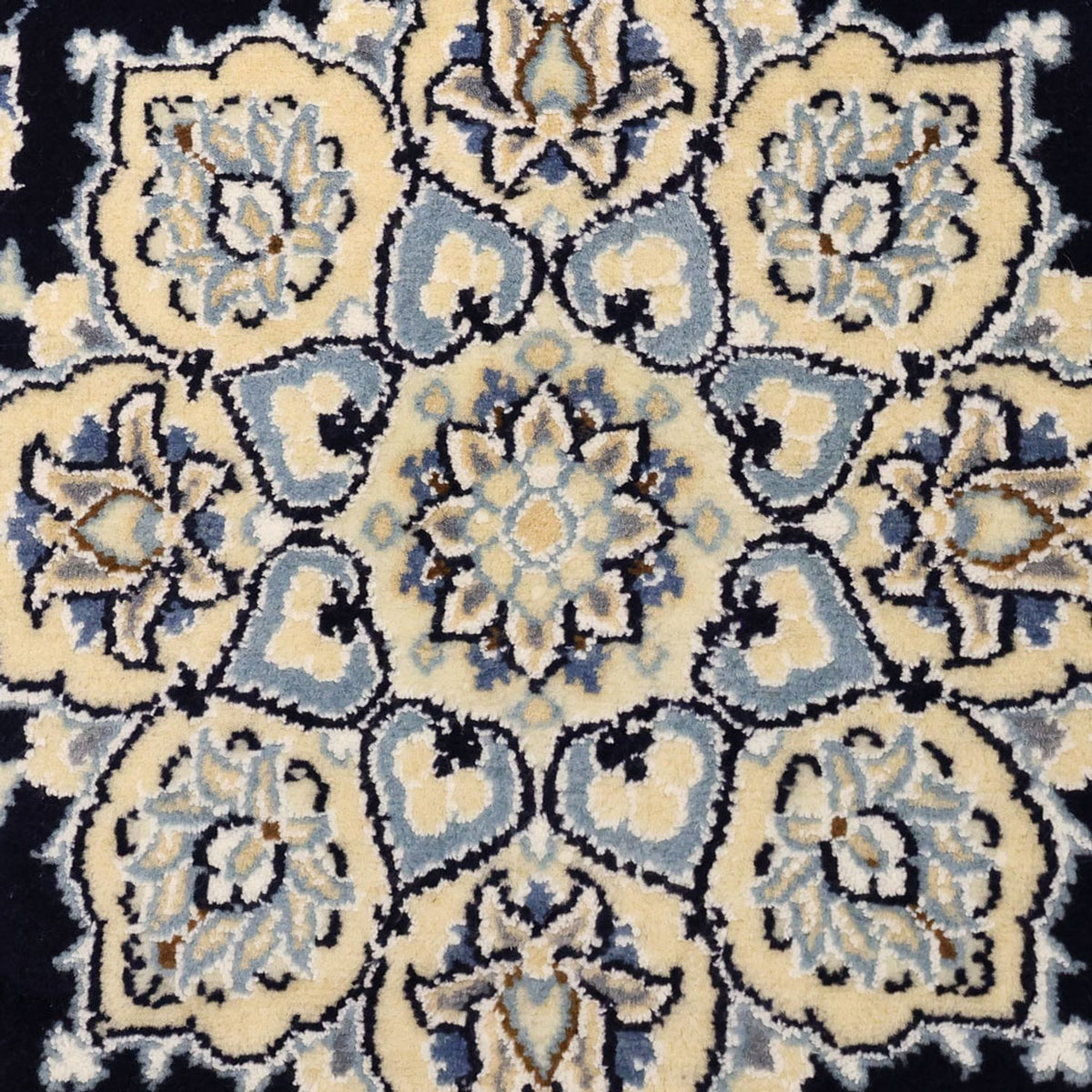 Perserteppich - Nain - Royal - Royal - 136 x 89 cm - dunkelblau