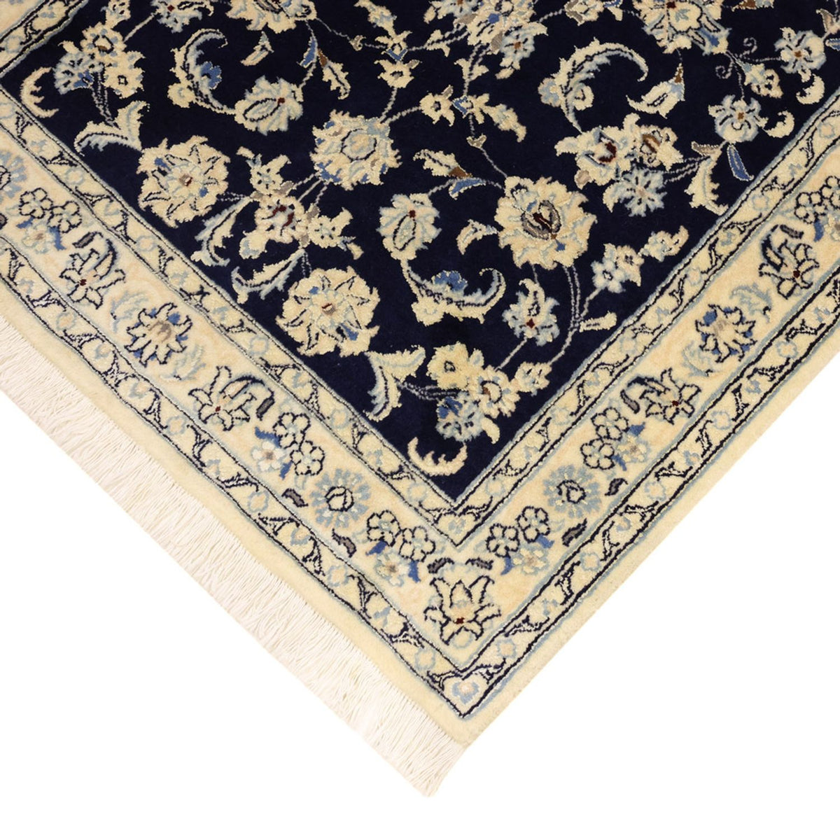 Perserteppich - Nain - Royal - Royal - 114 x 78 cm - dunkelblau