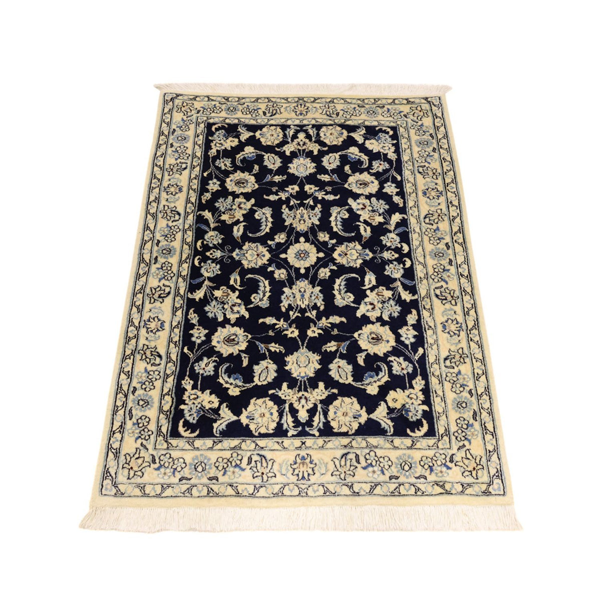 Perserteppich - Nain - Royal - Royal - 114 x 78 cm - dunkelblau