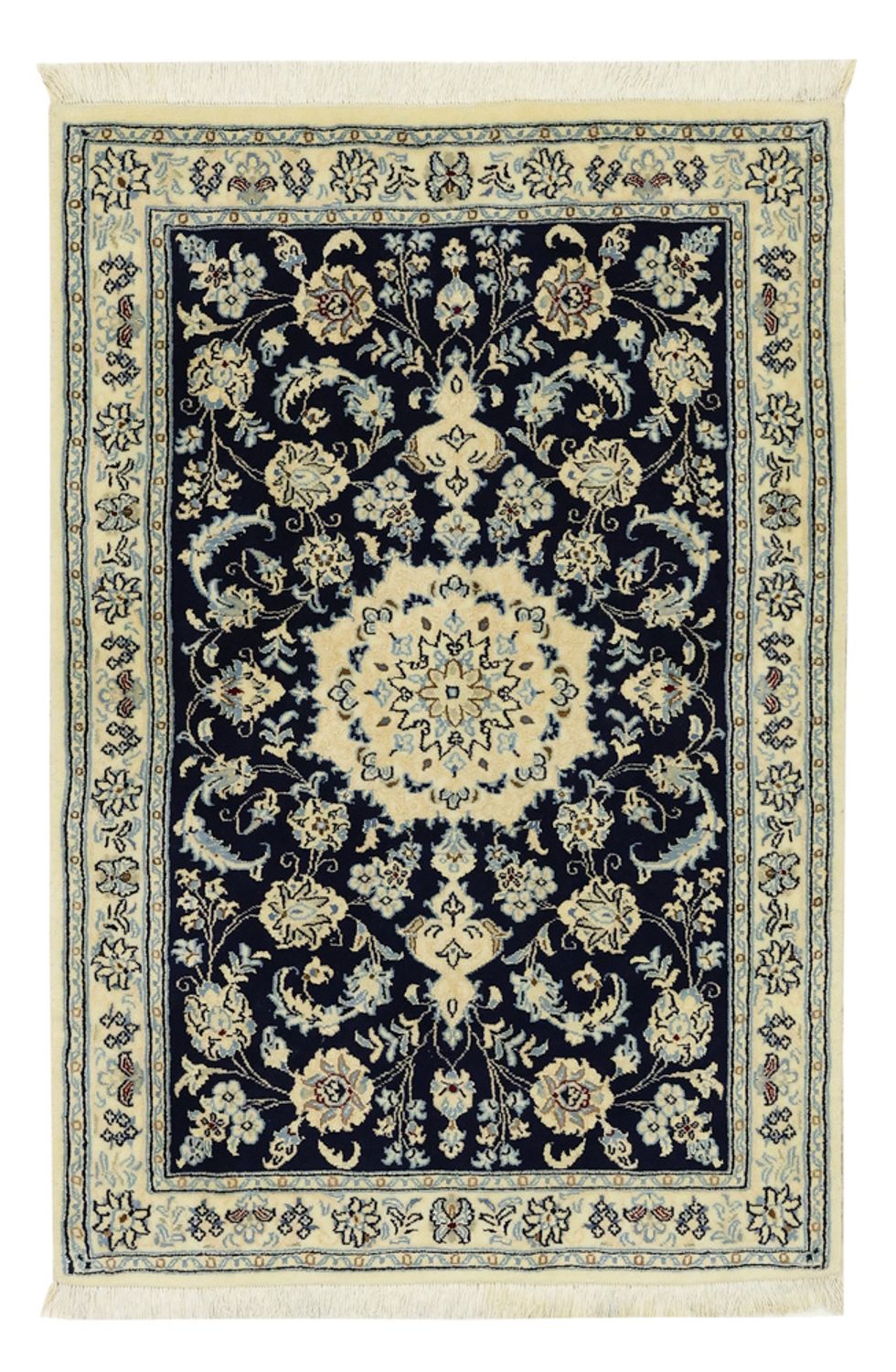 Perserteppich - Nain - Royal - Royal - 114 x 78 cm - dunkelblau