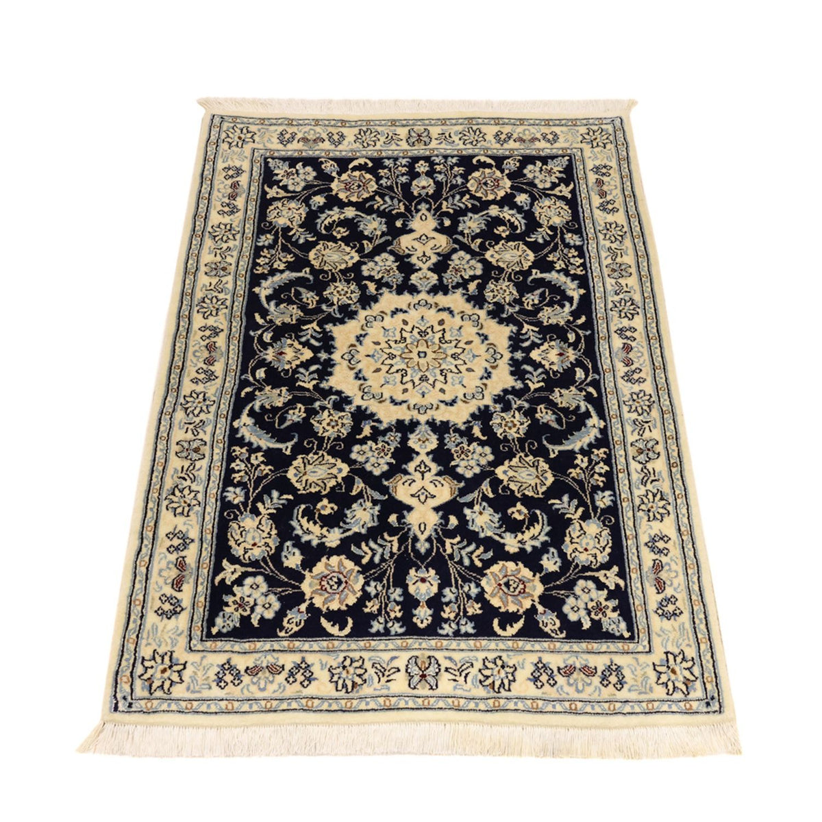 Perserteppich - Nain - Royal - Royal - 114 x 78 cm - dunkelblau