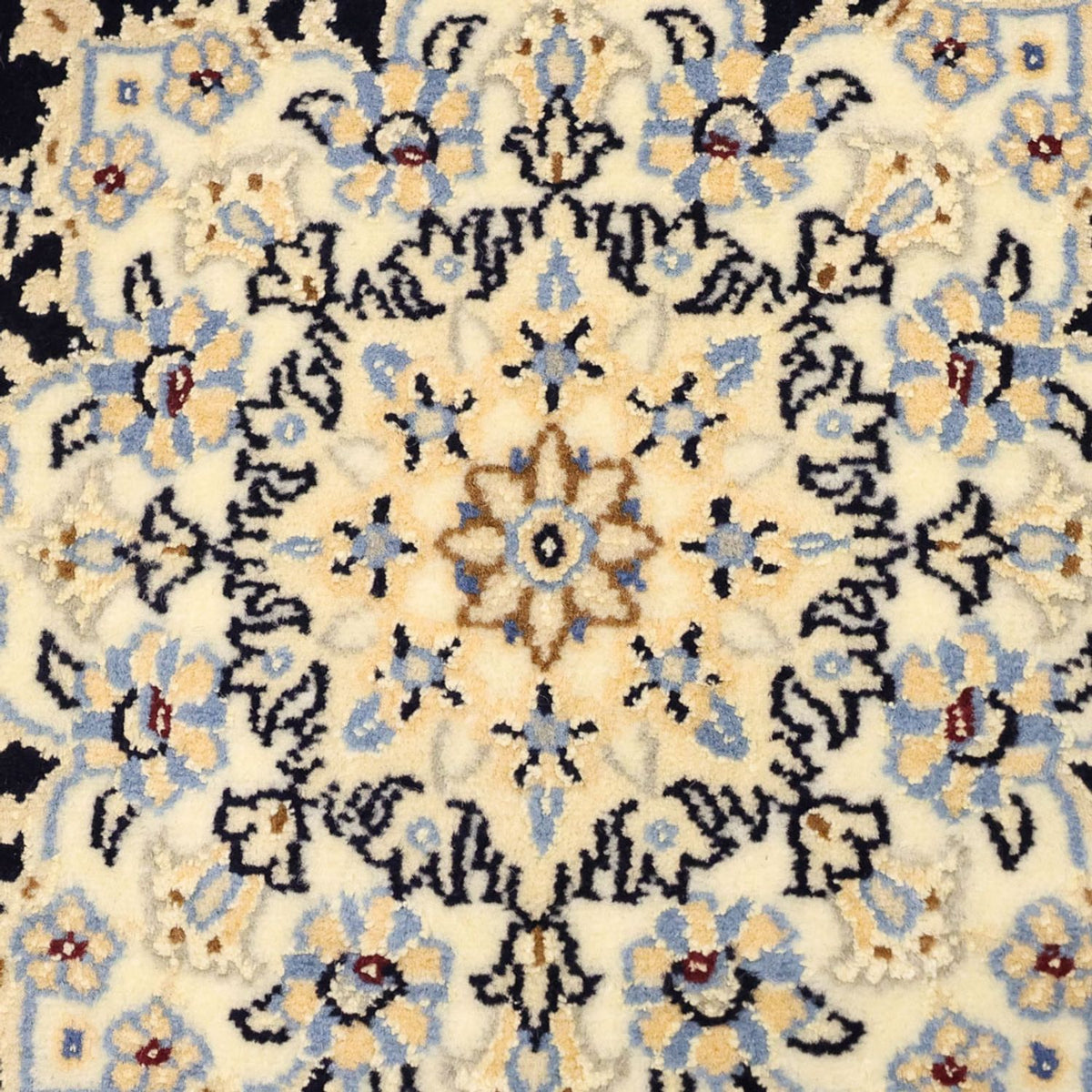 Perserteppich - Nain - Royal - Royal - 136 x 86 cm - dunkelblau