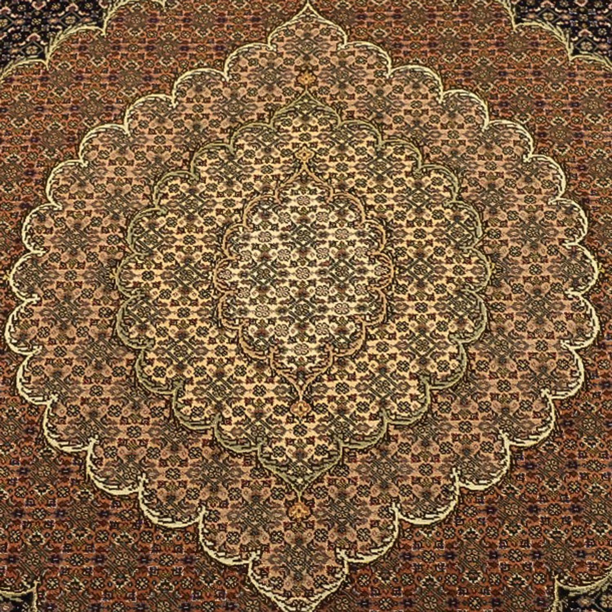 Perserteppich - Täbriz - Royal - Royal - 354 x 248 cm - dunkelbraun