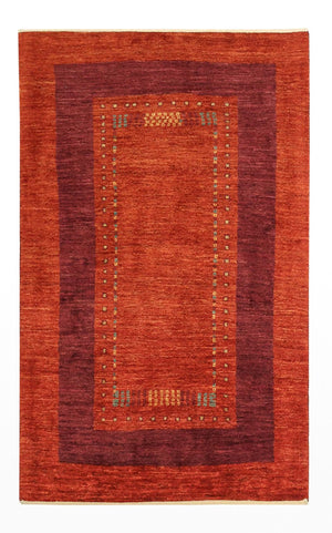 Gabbeh Teppich - Loribaft Perser - 128 x 78 cm - mehrfarbig