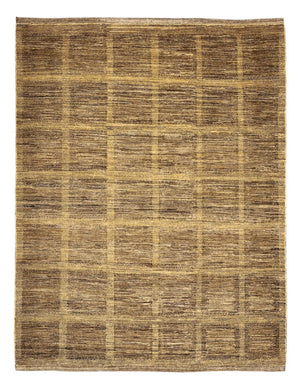 Gabbeh Teppich - Loribaft Perser - 242 x 194 cm - dunkelbeige
