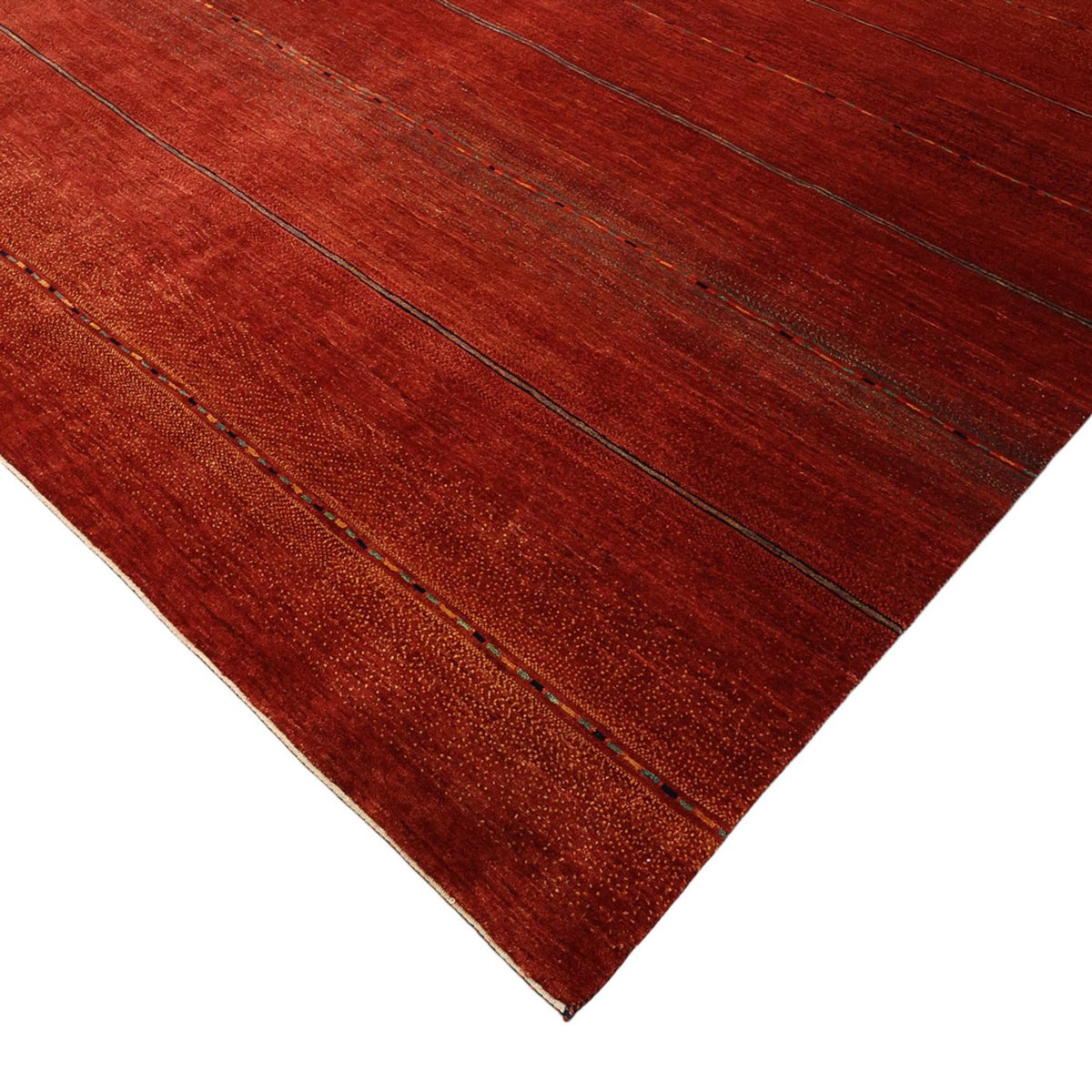 Gabbeh Teppich - Loribaft Perser - 326 x 248 cm - rot