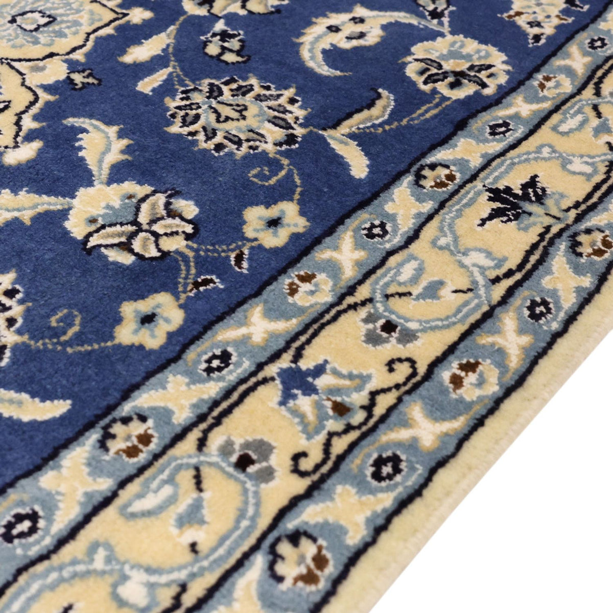 Perserteppich - Nain - Royal - 140 x 86 cm - dunkelblau