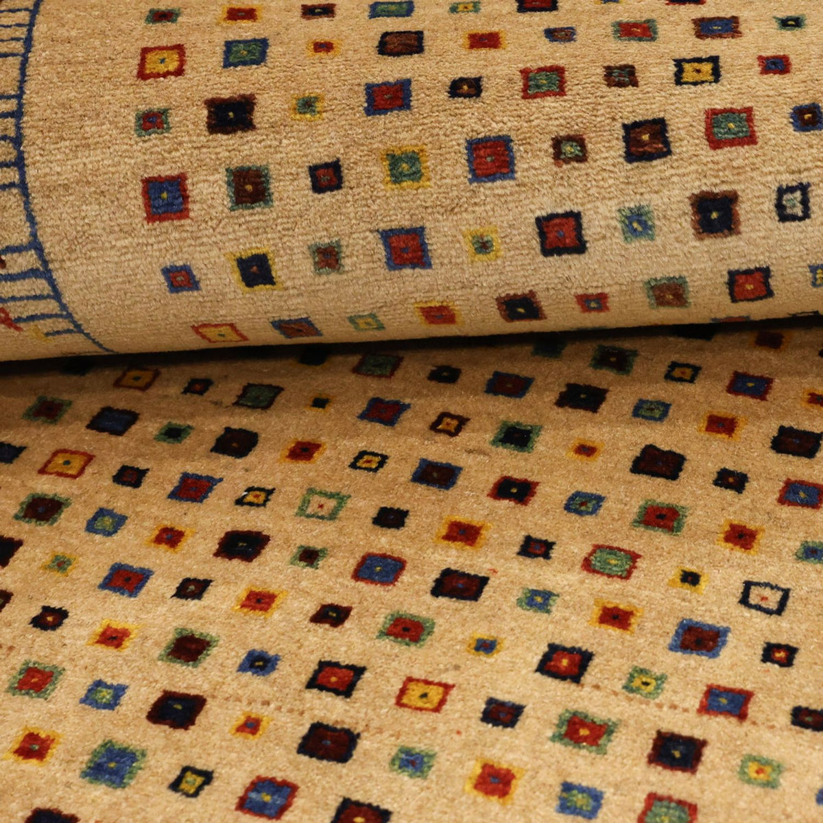 Gabbeh Teppich - Loribaft Perser - 164 x 79 cm - gold