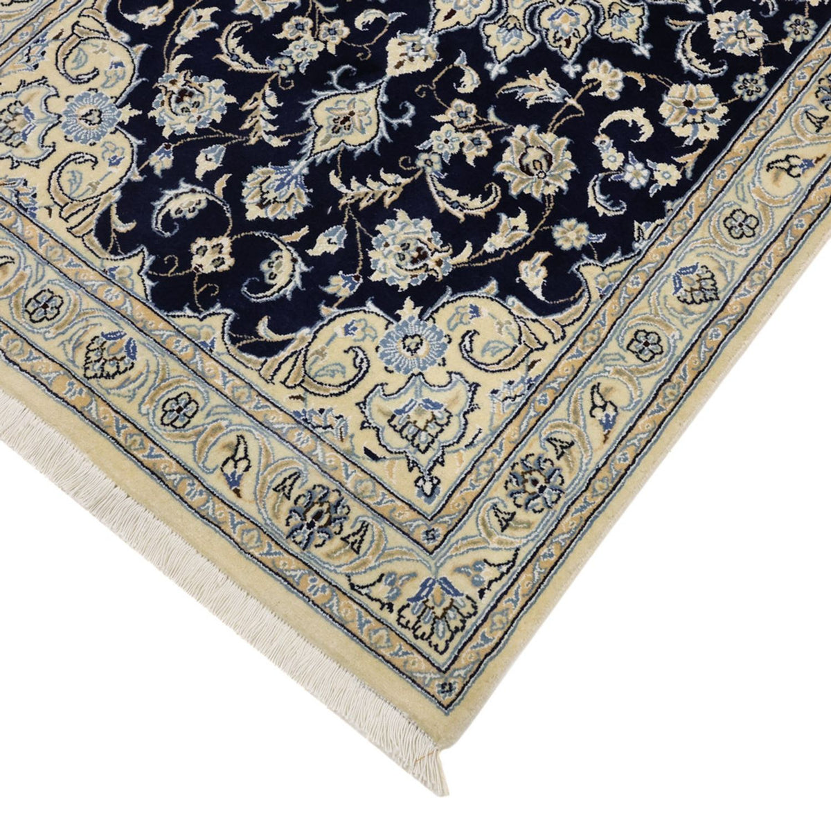 Perserteppich - Nain - Royal - 152 x 87 cm - dunkelblau