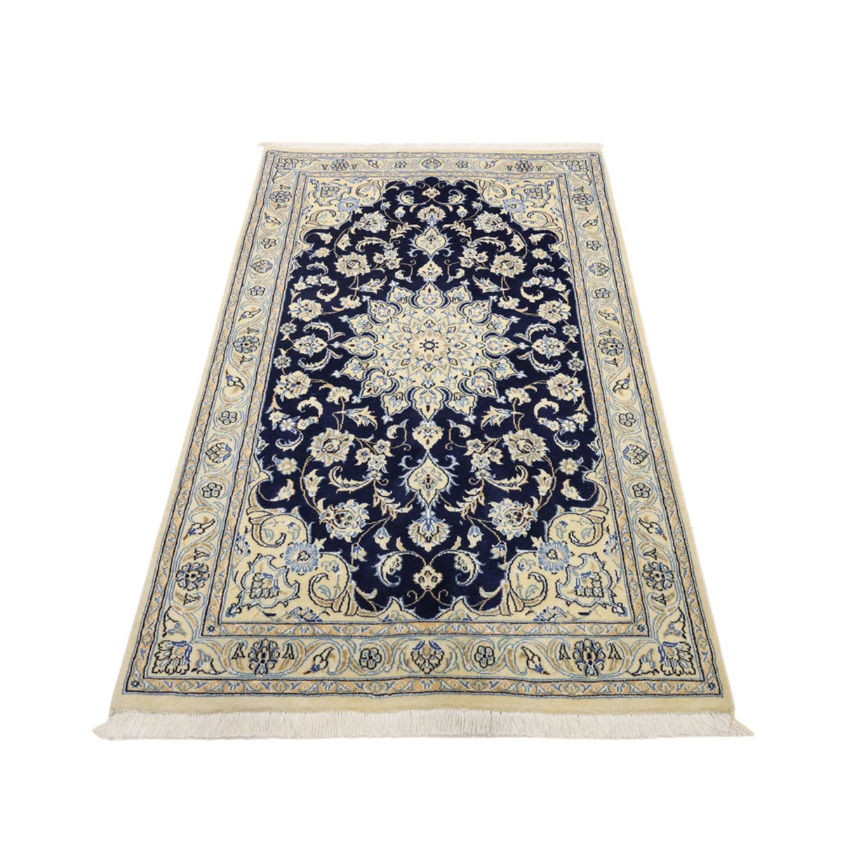Perserteppich - Nain - Royal - 152 x 87 cm - dunkelblau