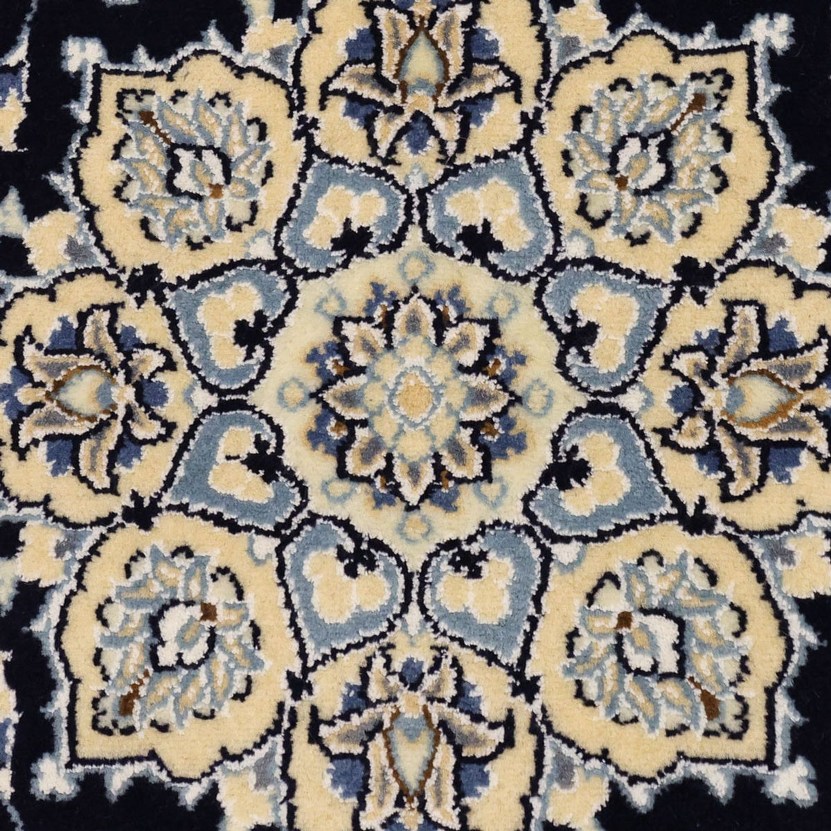 Perserteppich - Nain - Royal - 137 x 88 cm - dunkelblau
