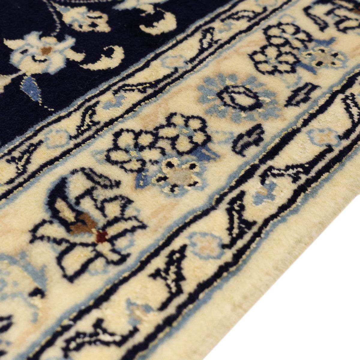 Perserteppich - Nain - Royal - 114 x 77 cm - dunkelblau