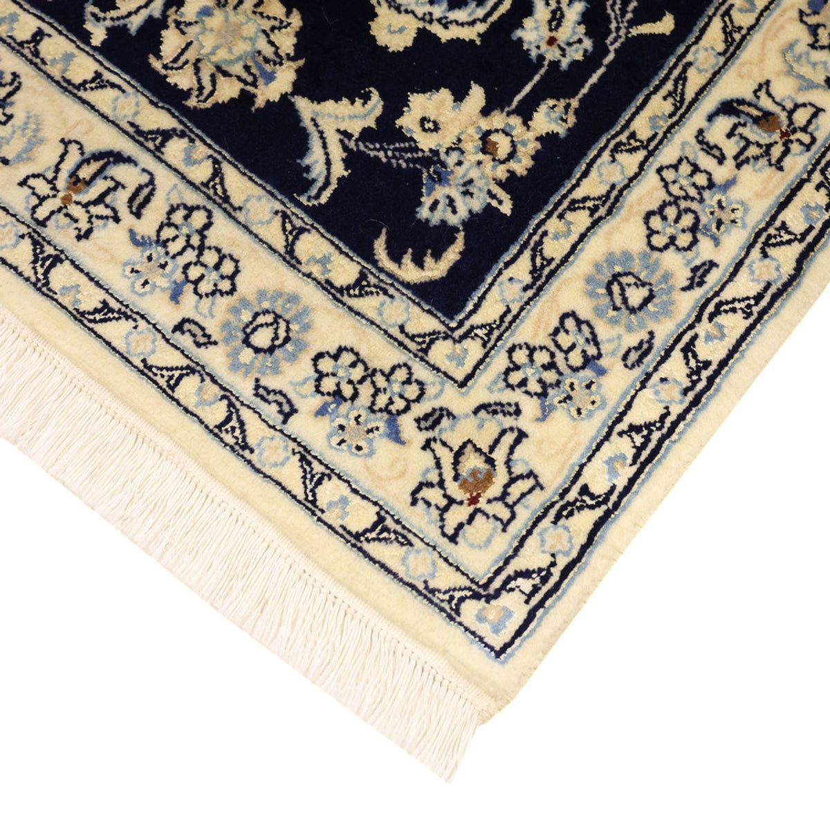 Perserteppich - Nain - Royal - 114 x 77 cm - dunkelblau