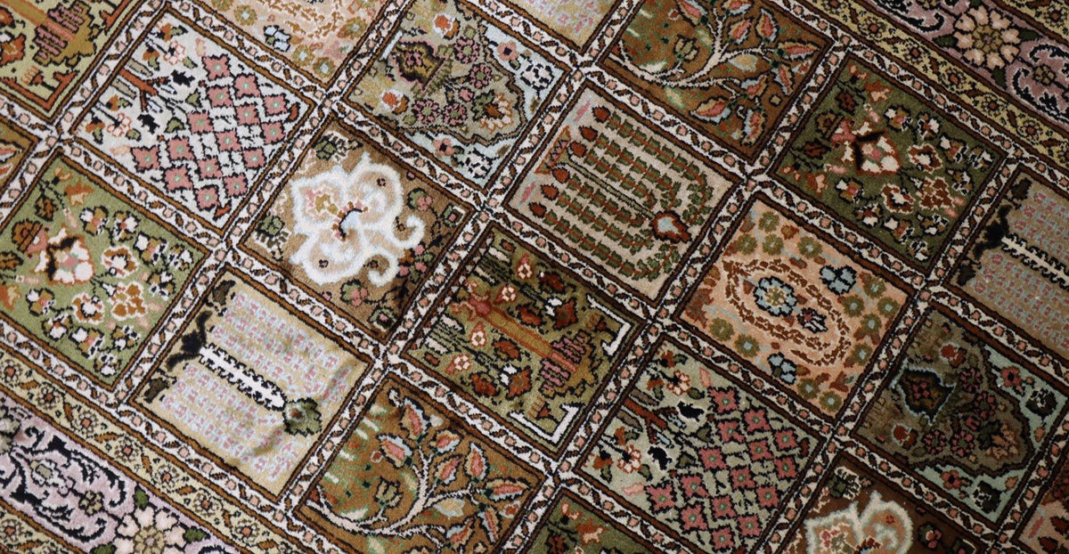 Seidenteppich - Kaschmir Seide 152 x 90 cm Teppichbrücke