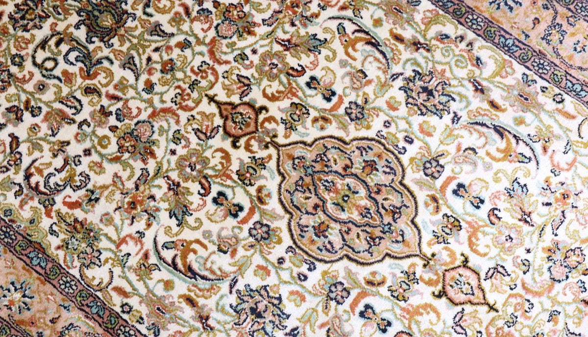 Seidenteppich - Kaschmir Seide 155 x 99 cm Teppichbrücke