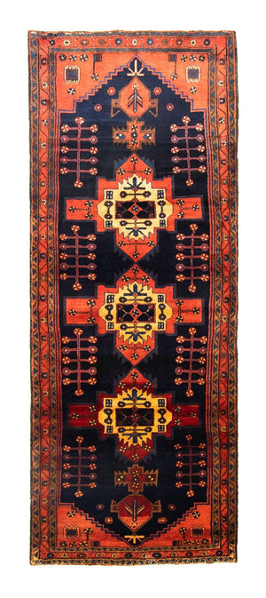 Perserteppich - Nomadic 305 x 115 cm - blau