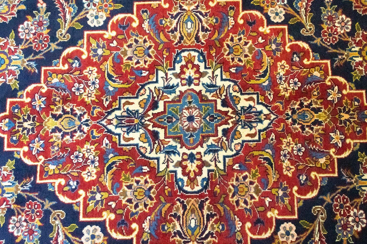 Perserteppich - Keshan 419 x 298 cm - blau